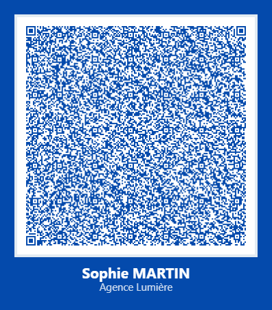 Exemple de QR code généré par QR-Contact